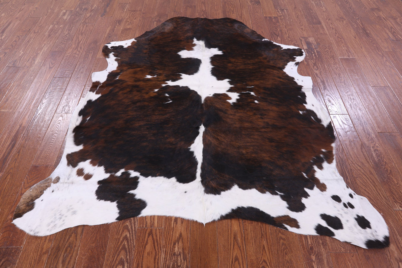 Brindle Natural Cowhide Rug - Medium 6'6"H x 6'1"W