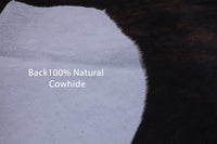 Thumbnail for Brindle Natural Cowhide Rug - Medium 6'6