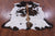 Tricolor Natural Cowhide Rug - Large 6'4"H x 6'4"W