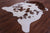 Brown & White Natural Cowhide Rug - Medium 6'7"H x 6'0"W