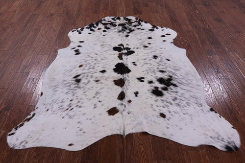 Black & White Natural Cowhide Rug - Large 6'7