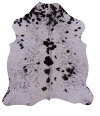 Thumbnail for Black & White Natural Cowhide Rug - Medium 6'7