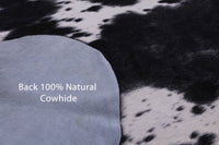 Thumbnail for Black & White Natural Cowhide Rug - Medium 6'9