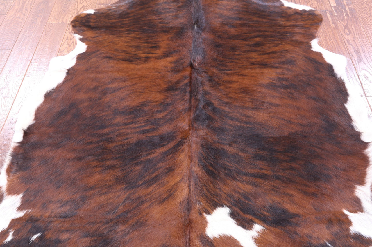 Brindle Natural Cowhide Rug - XLarge 7'1"H x 6'2"W