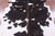 Black & White Natural Cowhide Rug - Large 6'5"H x 5'10"W