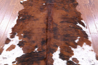 Thumbnail for Tricolor Natural Cowhide Rug - Large 6'9