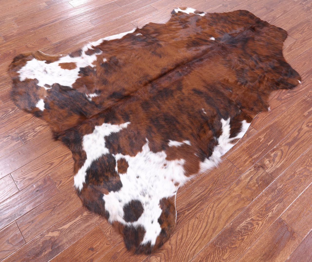 Tricolor Natural Cowhide Rug - Large 6'9"H x 5'7"W