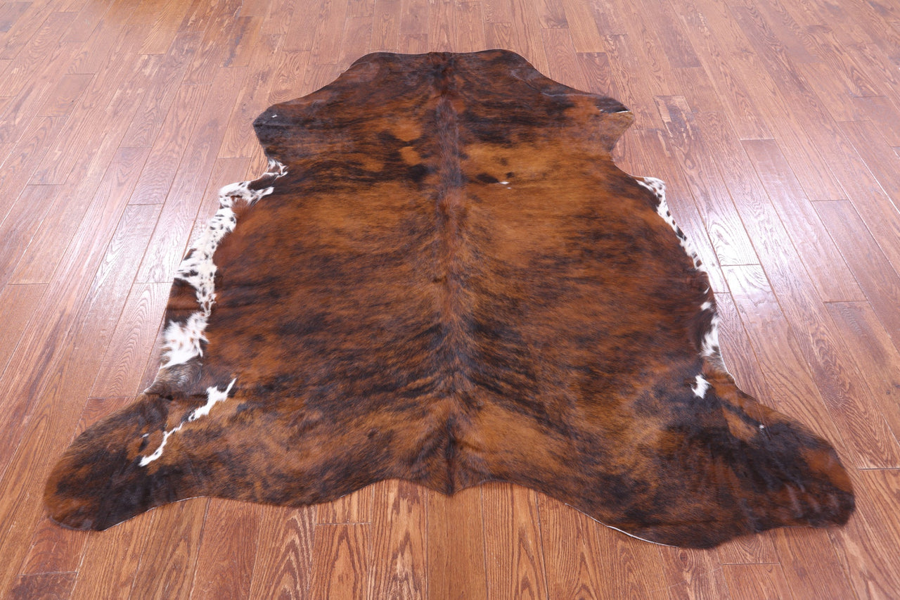Tricolor Natural Cowhide Rug - Large 6'6"H x 6'3"W