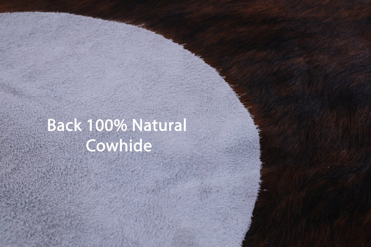 Tricolor Natural Cowhide Rug - Large 6'6"H x 6'3"W