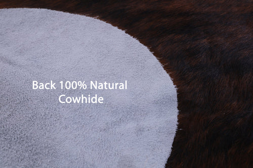 Tricolor Natural Cowhide Rug - Large 6'6
