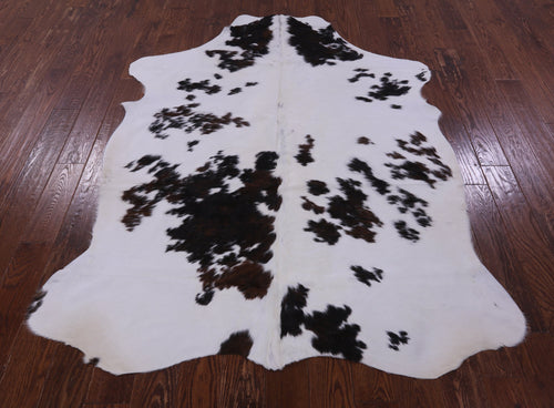 Black & White Natural Cowhide Rug - Large 6'8
