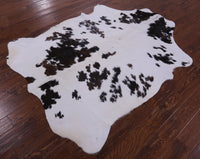 Thumbnail for Black & White Natural Cowhide Rug - Large 6'8