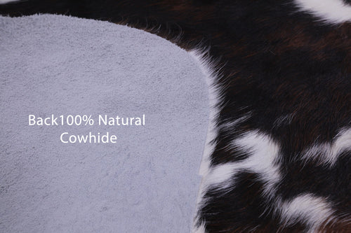 Black & White Natural Cowhide Rug - Large 6'8