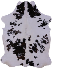 Thumbnail for Black & White Natural Cowhide Rug - Large 6'8