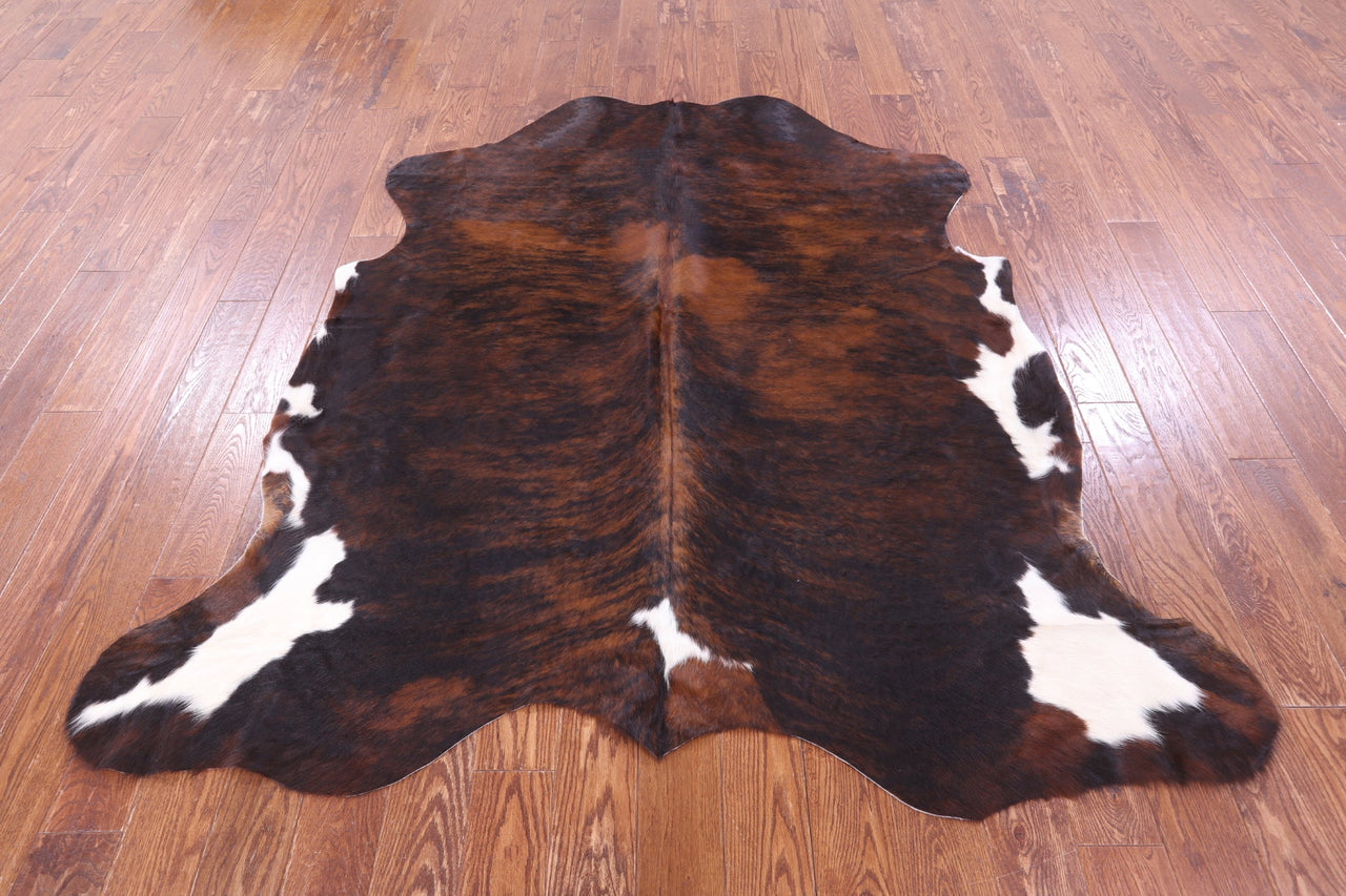 Tricolor Natural Cowhide Rug - Large 6'7"H x 6'5"W