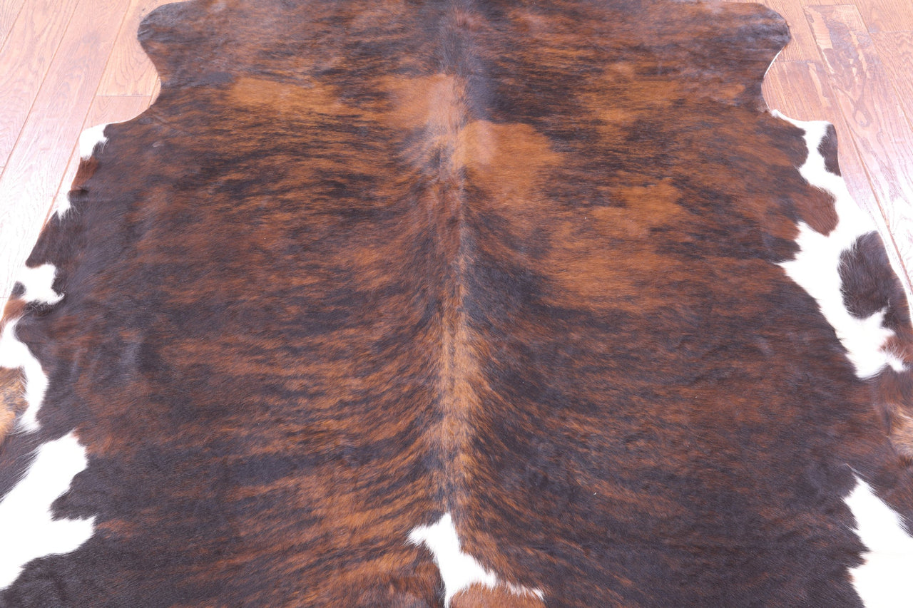 Tricolor Natural Cowhide Rug - Large 6'7"H x 6'5"W