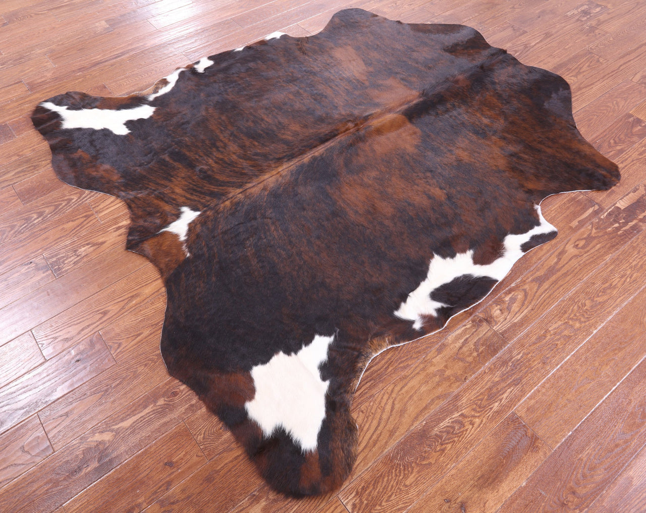 Tricolor Natural Cowhide Rug - Large 6'7"H x 6'5"W