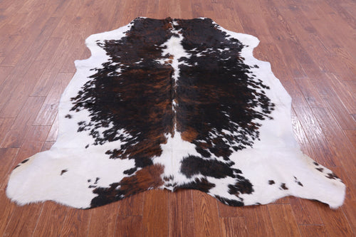 Black & White Natural Cowhide Rug - Large 6'11