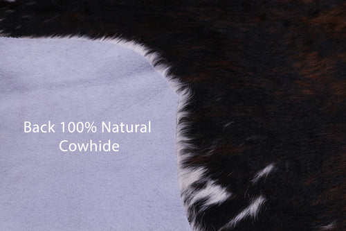Black & White Natural Cowhide Rug - Large 6'11