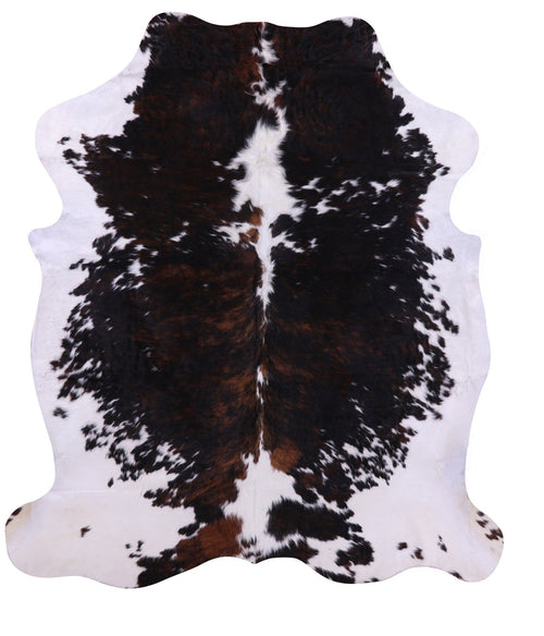 Black & White Natural Cowhide Rug - Large 6'11