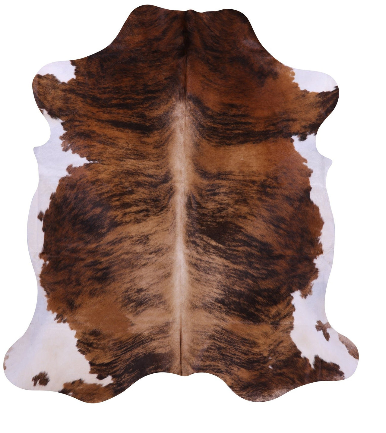 Brindle Natural Cowhide Rug - Large 6'11"H x 6'4"W