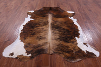 Thumbnail for Brindle Natural Cowhide Rug - Large 6'11