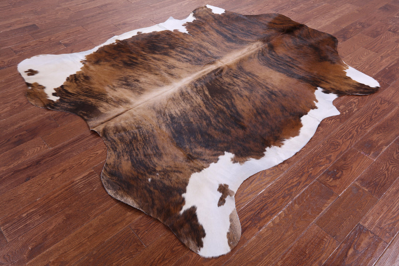 Brindle Natural Cowhide Rug - Large 6'11"H x 6'4"W