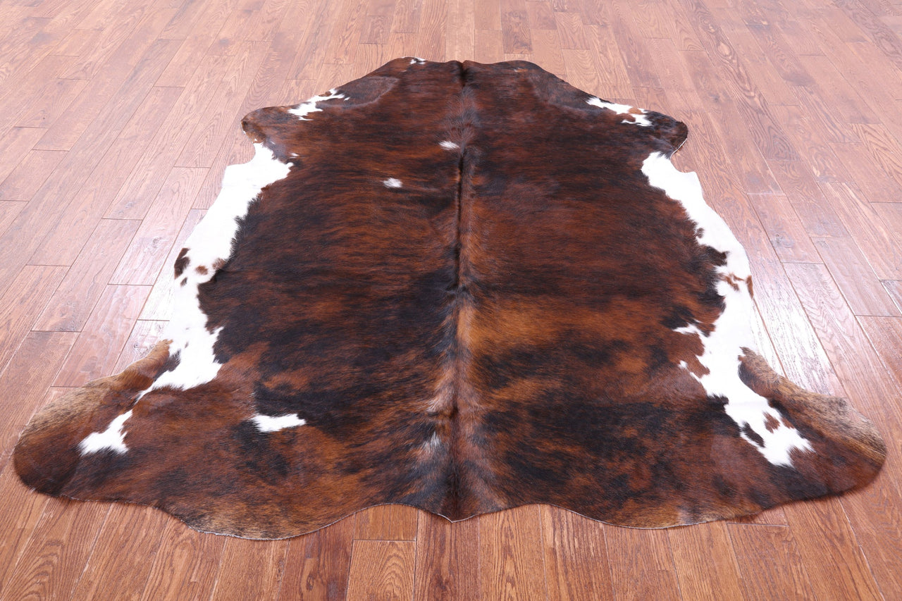 Tricolor Natural Cowhide Rug - Large 7'0"H x 6'5"W