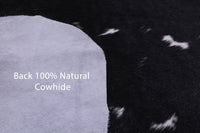 Thumbnail for Black & White Natural Cowhide Rug - Large 6'11