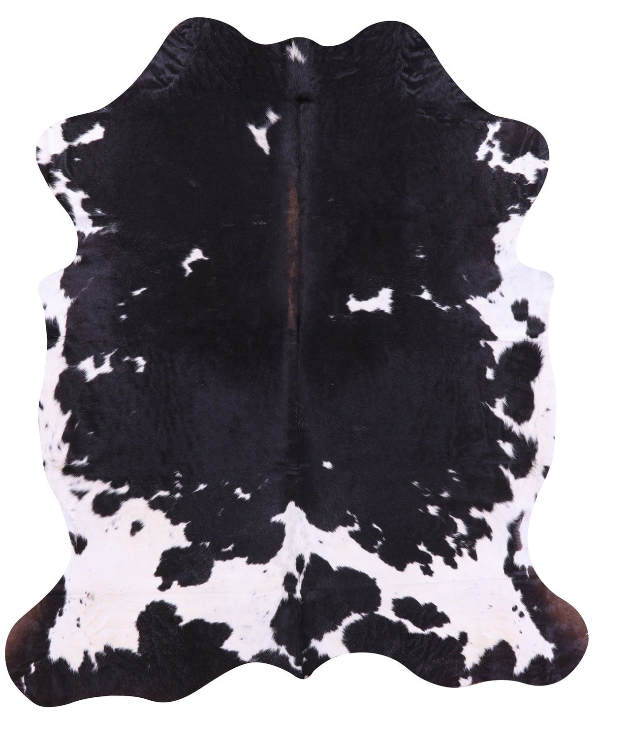 Black & White Natural Cowhide Rug - Large 6'11"H x 6'1"W