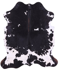 Thumbnail for Black & White Natural Cowhide Rug - Large 6'11