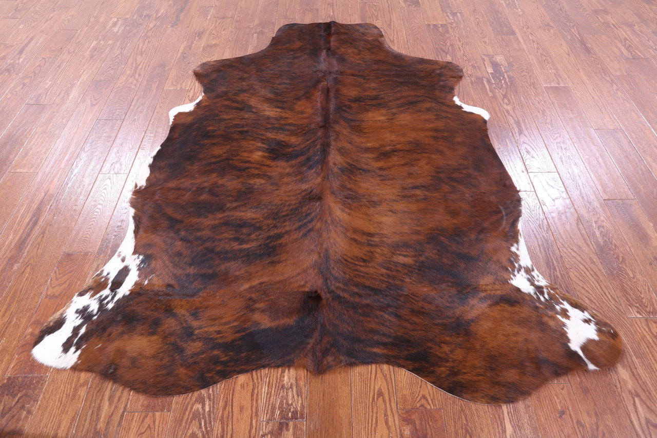 Brindle Natural Cowhide Rug - Large 6'10"H x 6'0"W