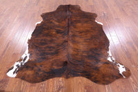 Thumbnail for Brindle Natural Cowhide Rug - Large 6'10