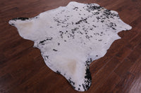 Thumbnail for Black & White Natural Cowhide Rug - Large 6'10