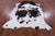 Tricolor Natural Cowhide Rug - Large 6'11"H x 6'6"W