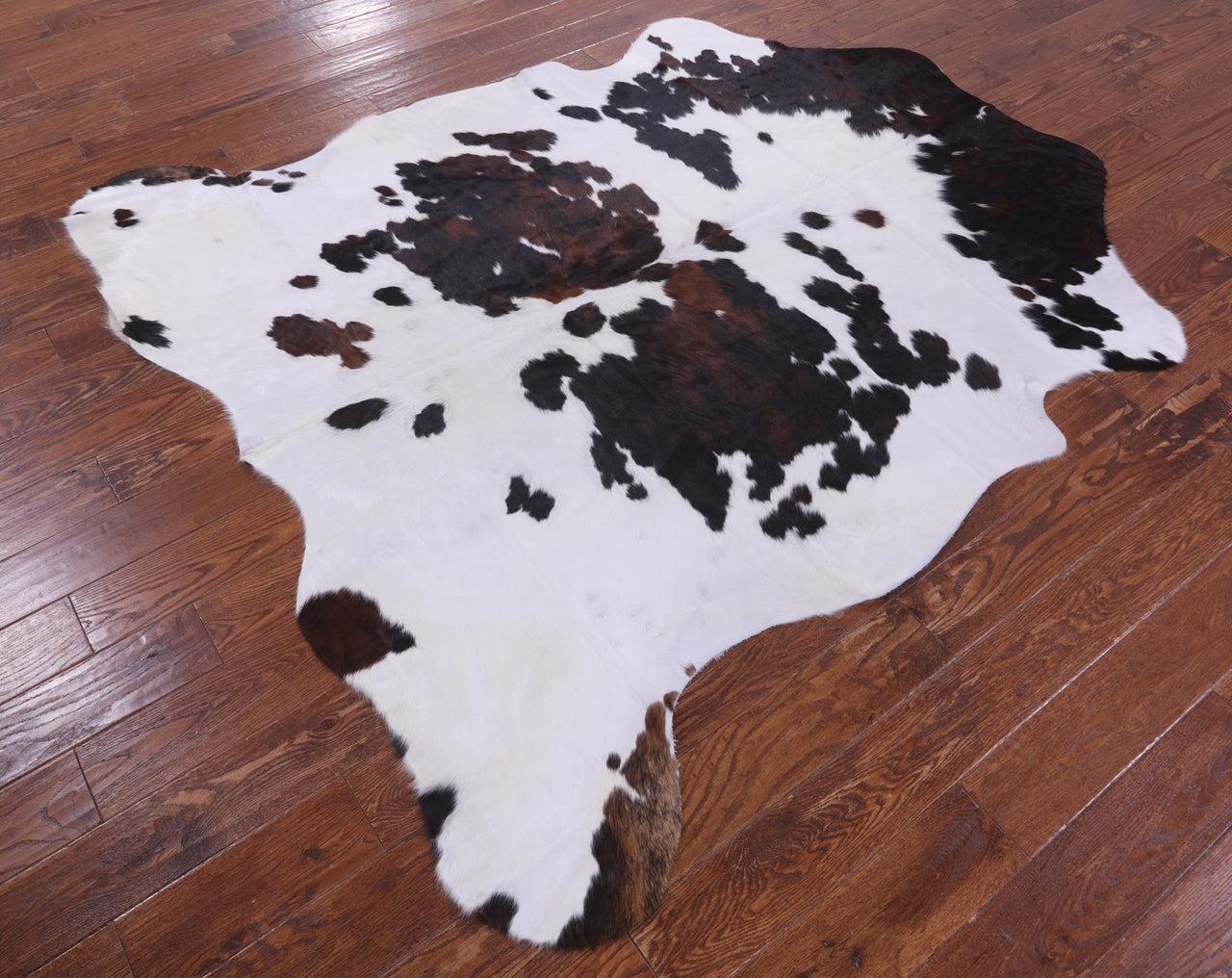Tricolor Natural Cowhide Rug - Large 6'11"H x 6'6"W