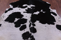 Thumbnail for Black & White Natural Cowhide Rug - Large 6'11