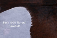 Thumbnail for Tricolor Natural Cowhide Rug - Large 6'8