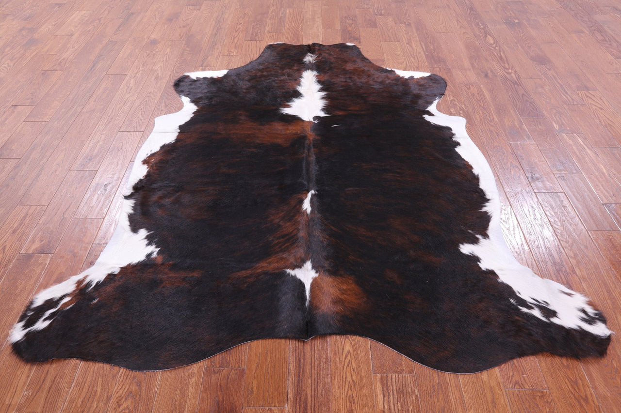 Tricolor Natural Cowhide Rug - Large 6'11"H x 6'3"W