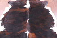 Thumbnail for Tricolor Natural Cowhide Rug - Large 6'11