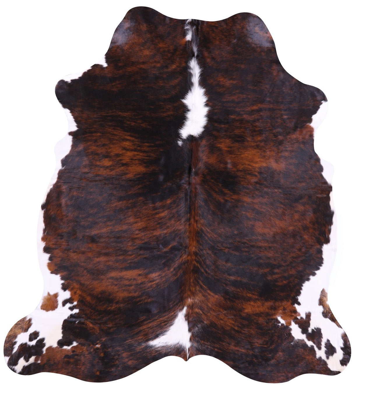 Brindle Natural Cowhide Rug - Large 7'1"H x 6'8"W