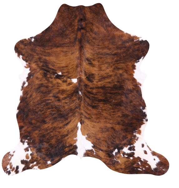 Brindle Natural Cowhide Rug - X-Large 7'1"H x 6'10"W