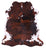Tricolor Natural Cowhide Rug - XLarge 7'2"H x 6'8"W