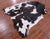 Black & White Natural Cowhide Rug - XLarge 7'1"H x 6'6"W