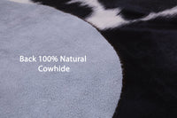 Thumbnail for Black & White Natural Cowhide Rug - XLarge 7'1