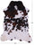 Tricolor Natural Cowhide Rug - XLarge 7'6"H x 5'9"W