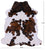 Tricolor Natural Cowhide Rug - X-Large 7'2"H x 6'8"W