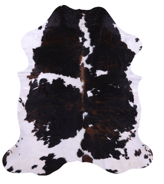 Tricolor Natural Cowhide Rug - Large 7'4"H x 6'5"W