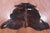 Dark Brindle Natural Cowhide Rug - Large 6'7"H x 6'2"W