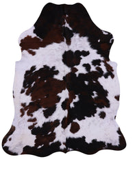 Thumbnail for Tricolor Natural Cowhide Rug - Large 6'6